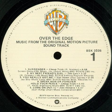 V.A. - Over The Edge (Original Sound Track)
