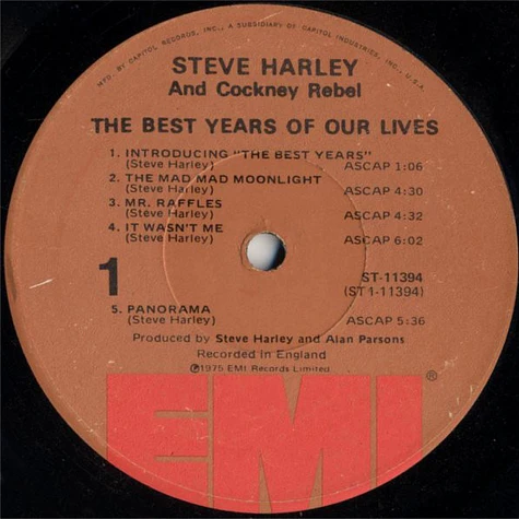 Steve Harley & Cockney Rebel - The Best Years Of Our Lives