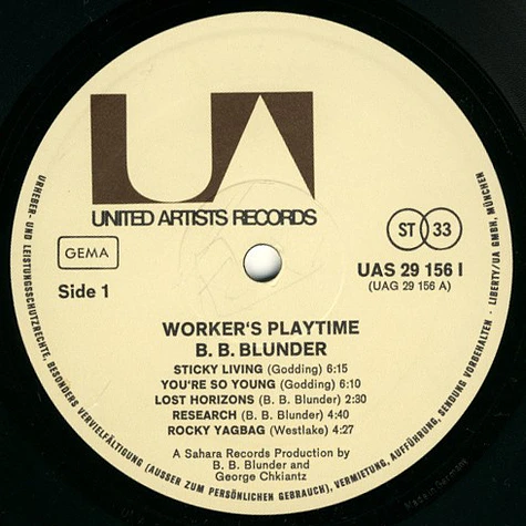 B.B. Blunder - Workers' Playtime