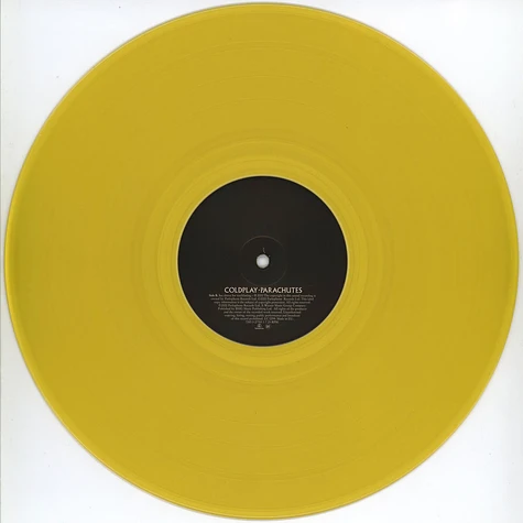 Coldplay - Parachutes Transparent Yellow Vinyl Edition