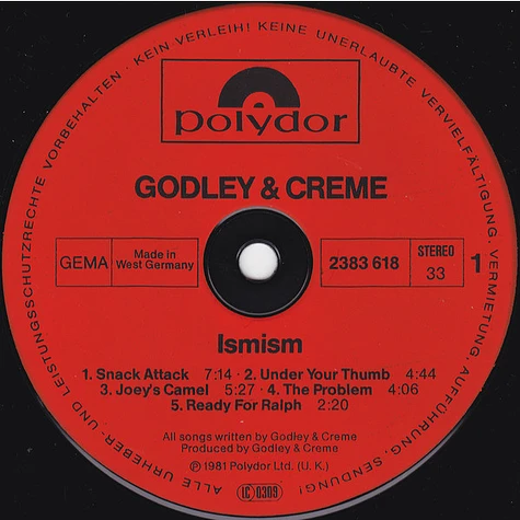 Godley & Creme - Ismism