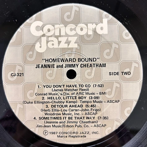 Jeannie & Jimmy Cheatham - Homeward Bound