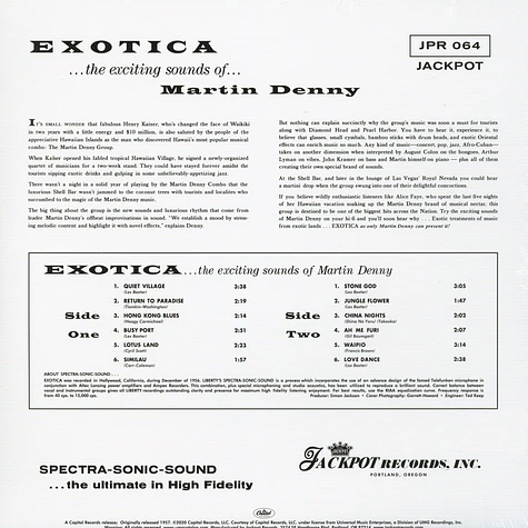 Martin Denny - Exotica (Mono) Colored Vinyl Edition