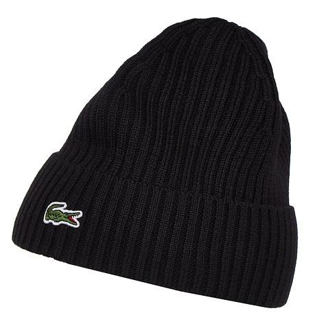 Lacoste - Embroidered Green Crocodile Beanie