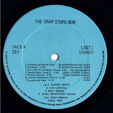 V.A. - The Crap Stops Here