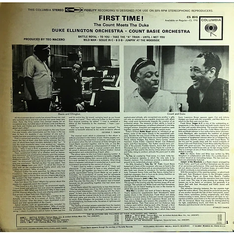 Duke Ellington And Count Basie - First Time! The Count Meets The Duke