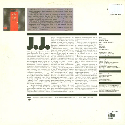 The J.J. Johnson Sextet - J.J. Inc.