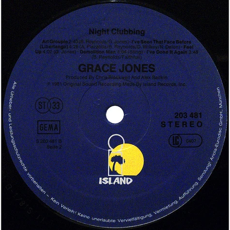 Grace Jones - Nightclubbing