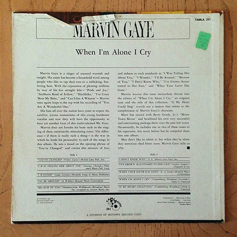 Marvin Gaye - When I'm Alone I Cry