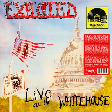 The Exploited - Live At The Whitehouse Green Vinyl Edition Record Store Day 2020 Edition