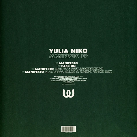 Yulia Niko - Manifesto EP