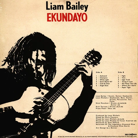 Liam Bailey - Ekundayo Colored Vinyl Edition