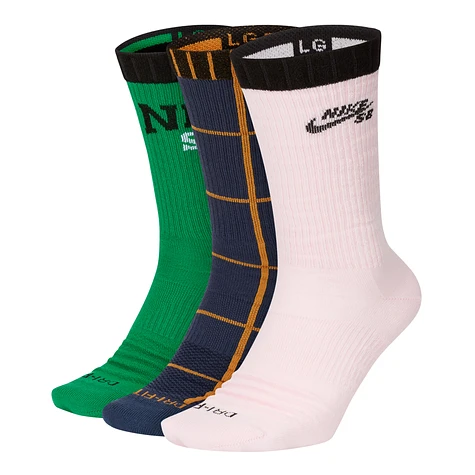 Nike SB - Everyday Max Lightweight Skate Crew Socks (3 Pairs)