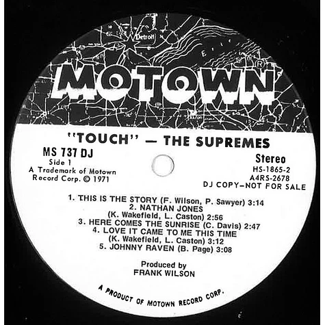 The Supremes - Touch