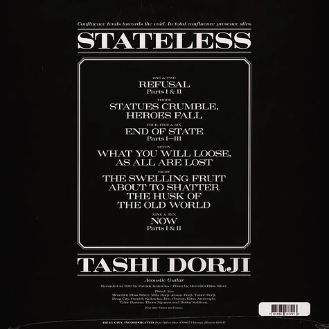 Tashi Dorji - Stateless