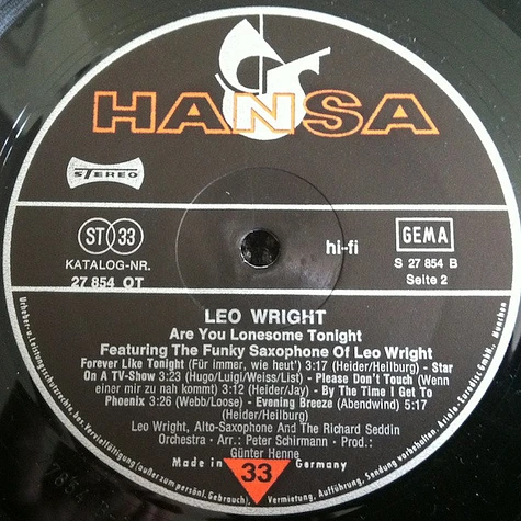 Leo Wright - Evening Breeze