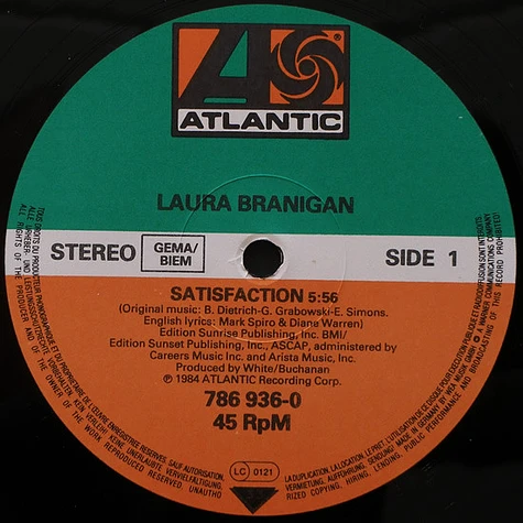 Laura Branigan - Satisfaction (Special Dance Mix)