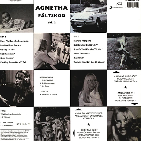 Agnetha Fältskog - Agnetha Faltskog Volume 2