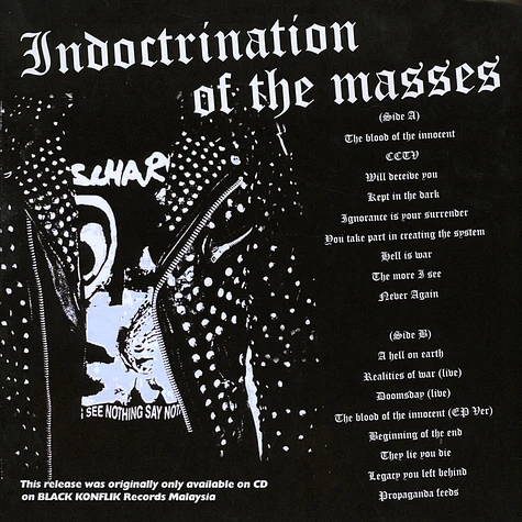 Discharge - Indoctrination Of The Masses