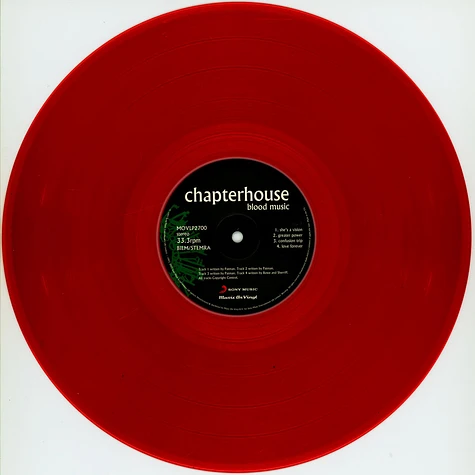 Chapterhouse - Blood Music Limited Numbered Red Vinyl Edition