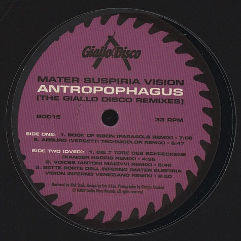 Mater Suspiria Vision - Antropophagus (The Giallo Disco Remixes)