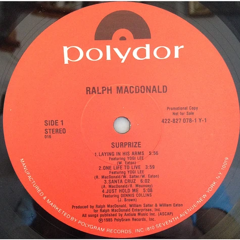 Ralph MacDonald - Surprize