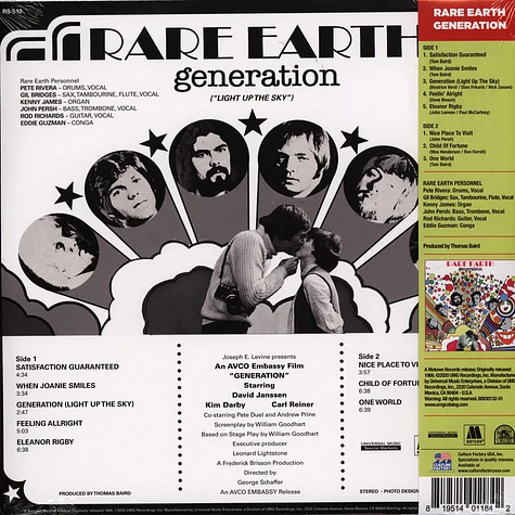 Rare Earth - Generation Pink Vinyl Edition
