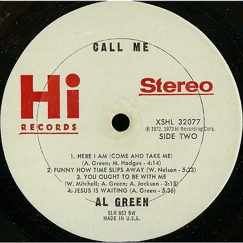 Al Green - Call Me