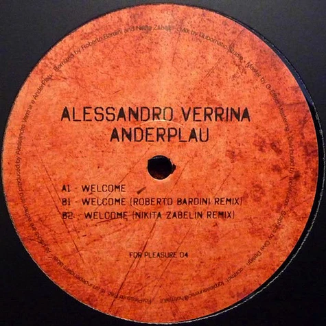 Alessandro Verrina / Anderplau - Welcome
