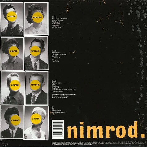 Green Day - Nimrod 20th Anniversary Transparent Yellow Edition