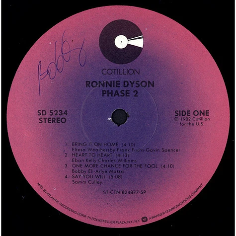 Ronnie Dyson - Phase 2