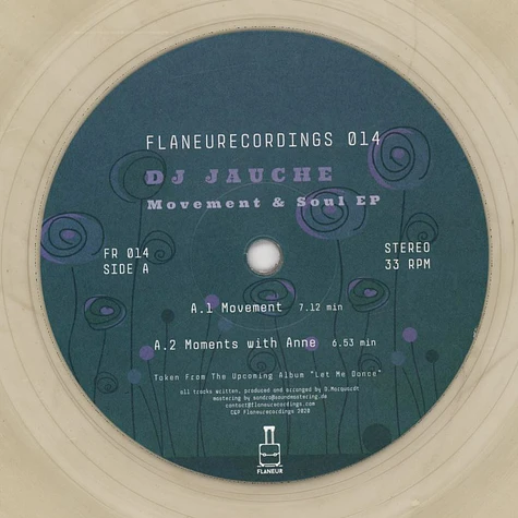 DJ Jauche - Movement & Soul Transparent / Gold Vinyl Edition