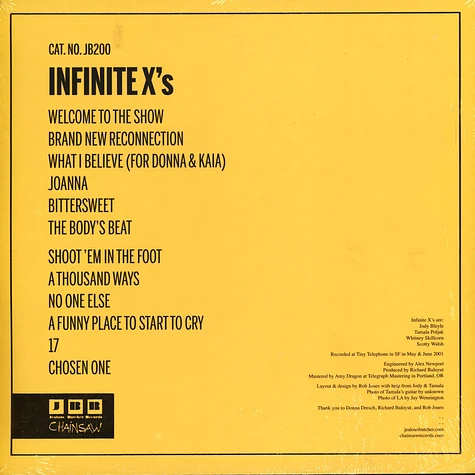 Infinite X's - Infinite X's Black Vinyl Edition