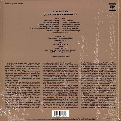 Bob Dylan - John Wesley Harding (2010 Mono Version)