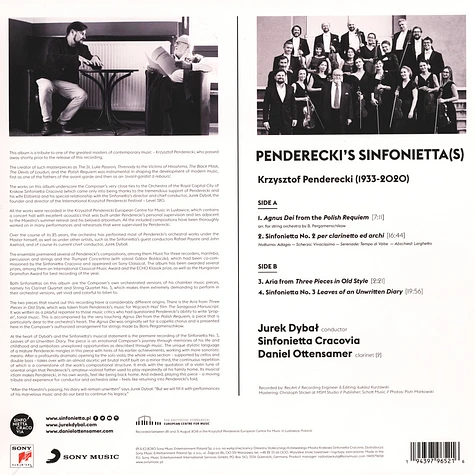 Sinfonietta Cracovia - Penderecki's Sinfonietta(S)