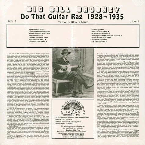 Big Bill Broonzy - Do That Guitar Rag 1928-1935 Colored Vinyl Edition
