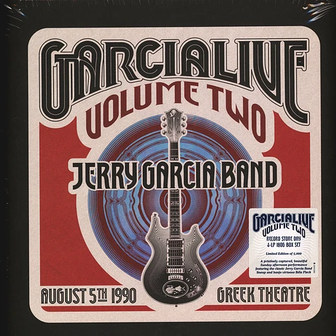 Jerry Garcia Band - Garcialive Volume Two: August 5th, 1990 Greek Theatre Black Friday Record Store Day 2020 Edition