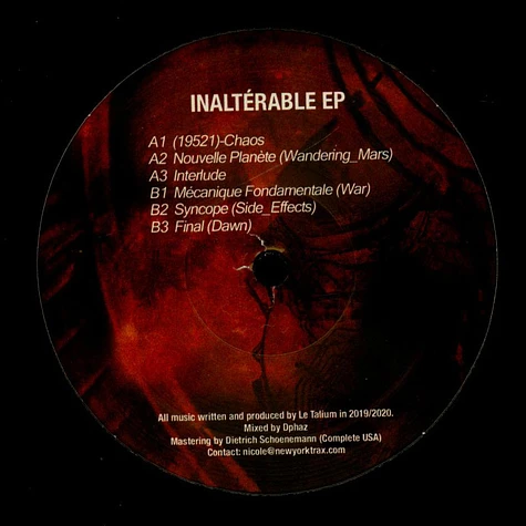 Le Talium - Inalterable EP