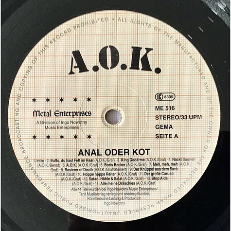 A.O.K. - Anal Oder Kot