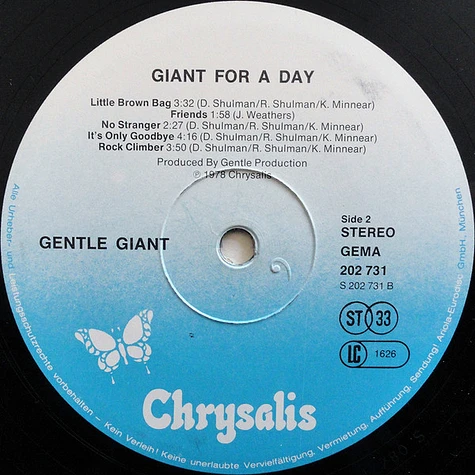 Gentle Giant - Giant For A Day