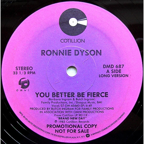 Ronnie Dyson - You Better Be Fierce