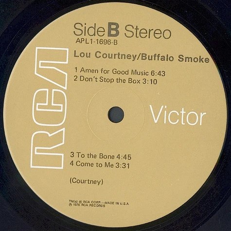 Lou Courtney / Buffalo Smoke - Lou Courtney / Buffalo Smoke