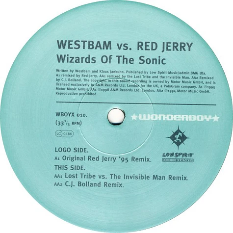 WestBam vs. Red Jerry - Wizards Of The Sonic