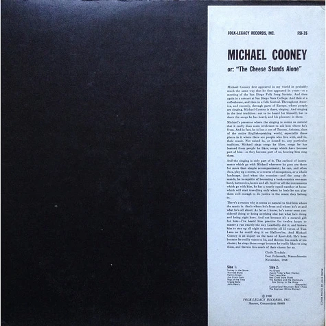Michael Cooney - The Cheese Stands Alone
