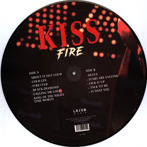 Kiss - Fire Broadcast Archives Picture Disc Edition