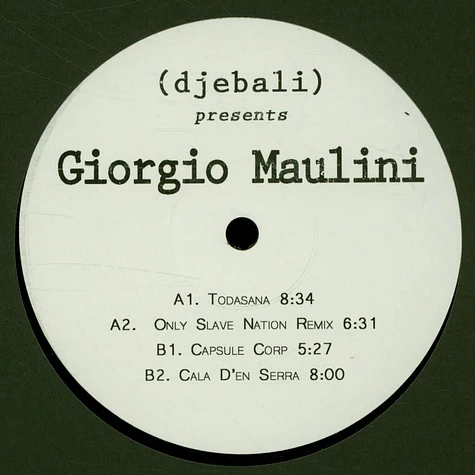 Giorgio Maulini - EP Only Slave Nation Remix