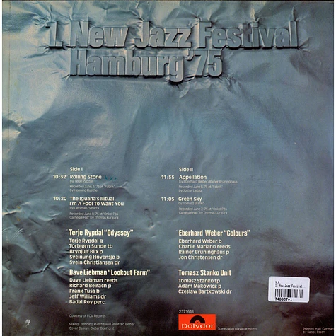 V.A. - 1. New Jazz Festival Hamburg '75