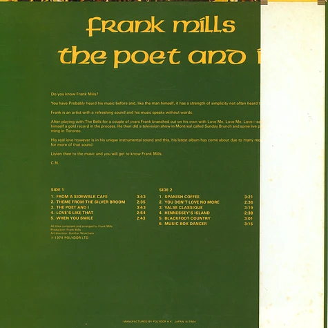 Frank Mills - The Poet And I