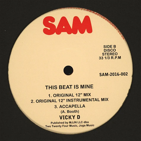 Vicky D - This Beat Is Mine Kon's Groove Red Vinyl Edition