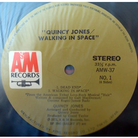 Quincy Jones - Walking In Space / Gula Matari